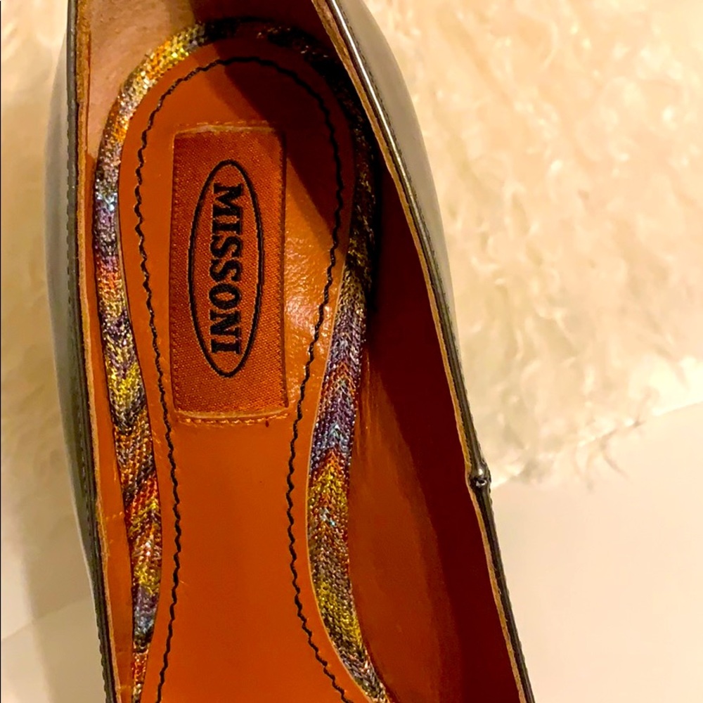 NWT RARE MISSONI “RASH SNAKE” CHROME PUMPS - Picture 3 of 9